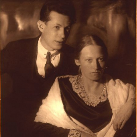 В.И. Шунков с женой Татьяной Михайловной. 1930. Из архива НКМ